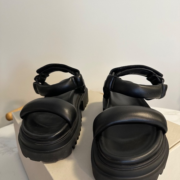 ALLSAINTS HELIUM LEATHER SANDALS, Size US 9, EU 39 - Picture 7 of 14